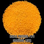 Rokajl PRECIOSA (11/0) - oranžová listr