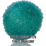 Rokajl PRECIOSA (11/0) - tyrkys průhledný