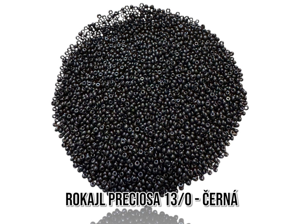 Rokajl PRECIOSA (13/0), černá