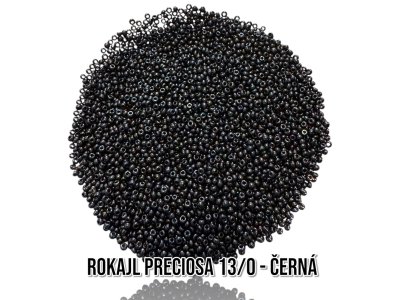 Rokajl PRECIOSA (13/0), černá