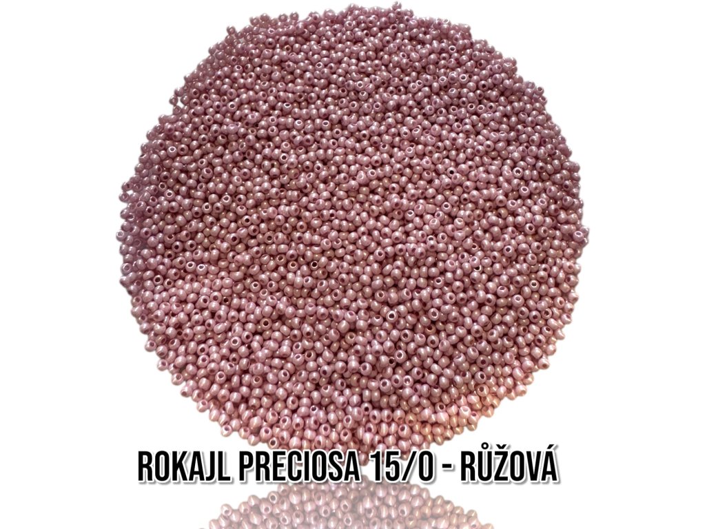 Rokajl PRECIOSA 15/0, růžová