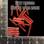Čípky PRECIOSA - červená 15mm (50ks)