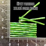 Čípky PRECIOSA - zelená 30mm(30ks)